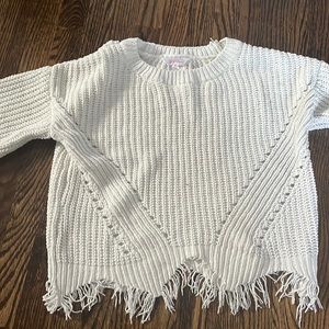 Small white sweater from Walmart